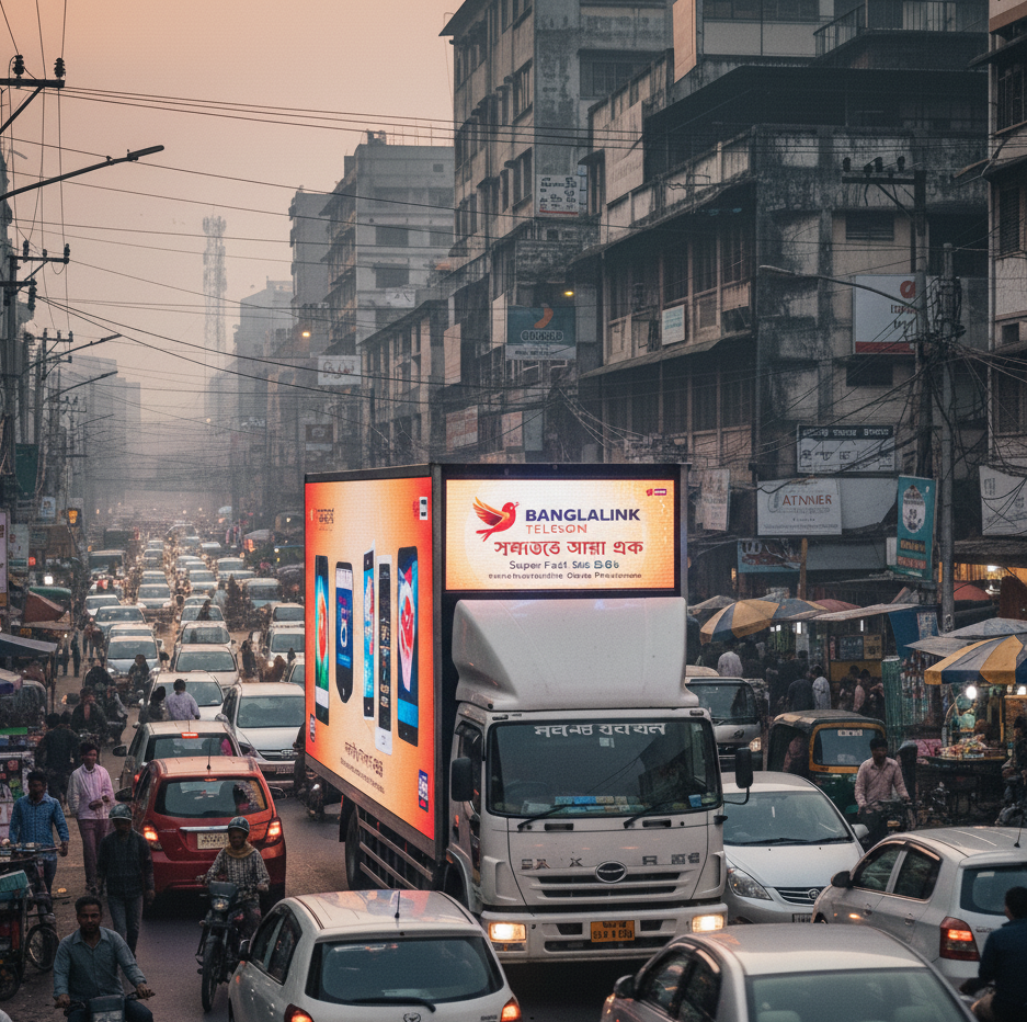 LED Advertising Truck Rental in Bangladesh: When Your Advertisement Hits the Road